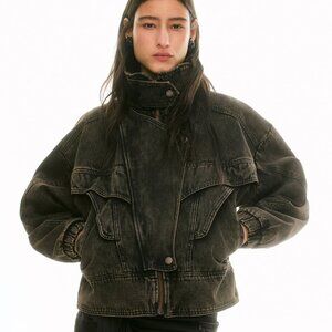 Lorena Saravia H&M Voluminous Twill Jacket Dark Brown - PRICE FIRM